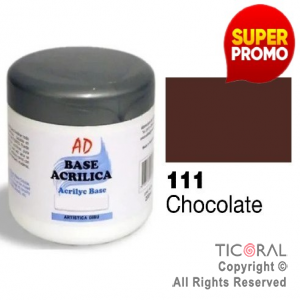 BASE ACRILICA AD 114 CHOCOLATE 200ML X 3 UNIDADES